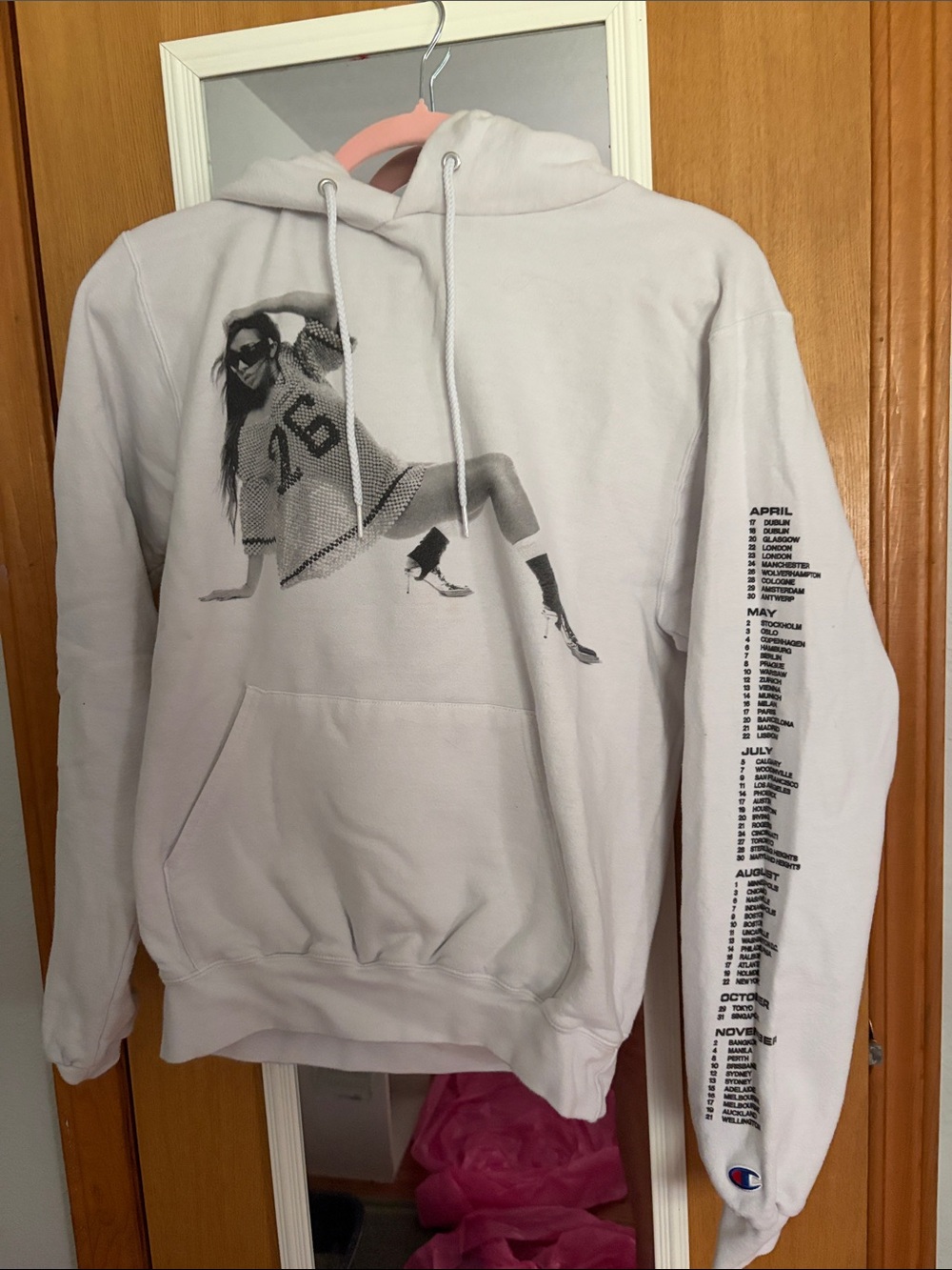 Tate McCrae 2024 concert Hoodie with Monochrome Photo Print